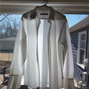 White Sean John Button-Up Shirt